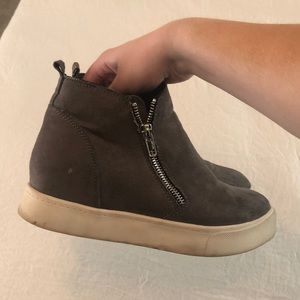 Gray Bootie Sneakers